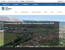 Tablet Screenshot of heringen.de